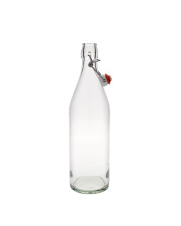 Bouteille pour fermentation avec bouchon métallique